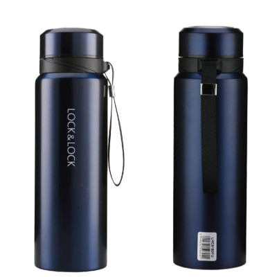 Bình Giữ Nhiệt Vacuum Bottle Lock&Lock màu bạc LHC6180-SLV 800ml, Hàng chính hãng, thép không gỉ, độ bền cao - JoyMall