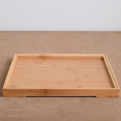 khay trà trúc  kích thước 37x30x3