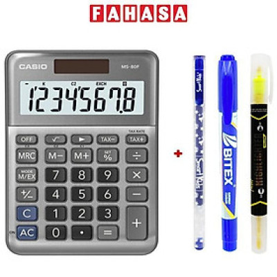 Máy Tính Văn Phòng Casio MS - 80F - Kèm Quà Chất 04