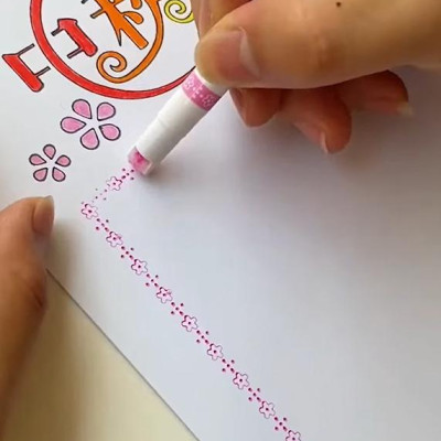 Bộ 6 Bút Đánh Dấu Ghi Chú Họa Tiết Bông Hoa - DM-7008-6