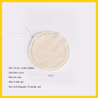 Vải lọc cho cà phê Syphon