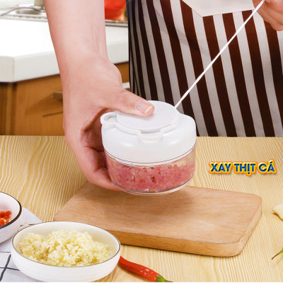 Dụng Cụ Xay Tỏi, Ớt , Thịt, Hành, Lạc, Gia vị, Thực Phẩm Đa Năng Mini Cầm Tay vô cùng tiện dụng - MH2011 - Giao màu ngẫu nhiên