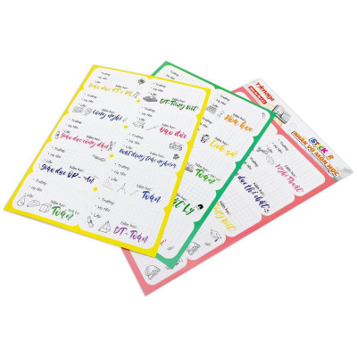 Bộ 3 Sticker Nhãn Vở Môn Học - Teenage NV-01
