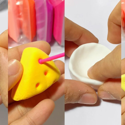 Bộ đất sét nặn 12 màu Đất sét nặn chứa thành phần kháng khuẩn, màu sắc tươi sáng, đất sét handmade DIY siêu nhẹ