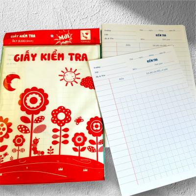 Giấy kiểm tra 4 Ô Ly dành cho học sinh Tiểu Học (Cấp 1)