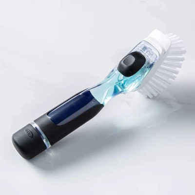 Dụng cụ cọ rửa bát kèm bình đựng xà phòng Oxo
