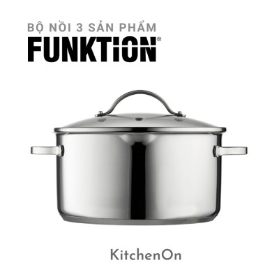 Bộ nồi inox FUNKTION 3 món nhập khẩu