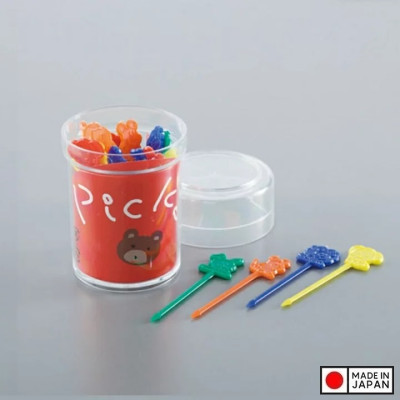 Hộp 25 tăm xiên trái cây hình gấu Chibikko Pick - Hàng Nội Địa Nhật Bản