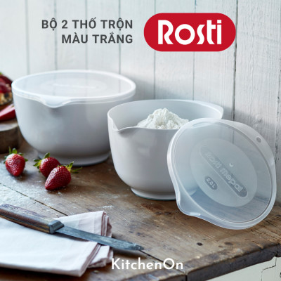 Âu trộn 5.0L Rosti, trắng. Nhãn Rosti Đan Mạch