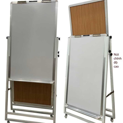 Bảng Flipchart 2 Mặt Viết Bút Lông Cao cấp Ấn Độ Bavico - Trắng 80x120cm