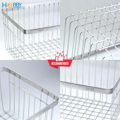 Rổ đựng đồ nhà bếp Inox 304 Hobby Home Decor KR1 không rỉ sét - 2 size tùy chọn