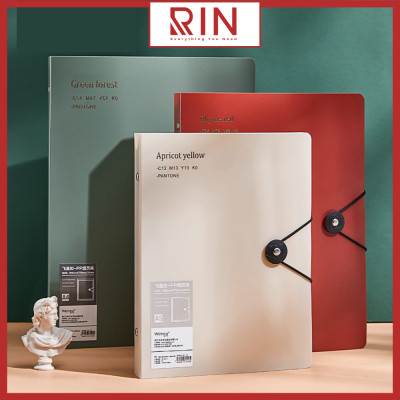 Bìa sổ tay nhựa / Bìa gáy còng Retro colors có thể thay lõi, ruột sổ  nhiều size