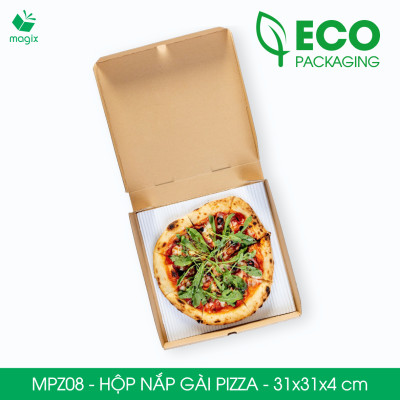 MPZ08 - 31x31x4 cm - 20 Hộp nắp gài pizza đa dụng - Hộp nắp gập, hộp carton gói hàng, hộp quà