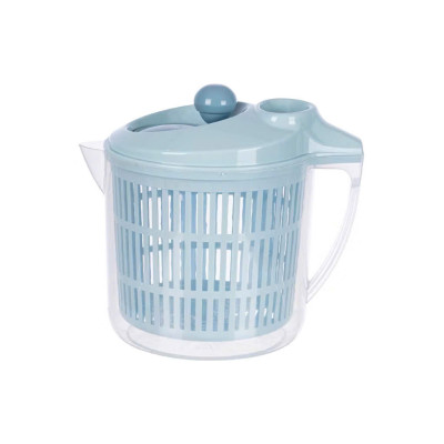 Rổ Quay Rau Vắt Rau Sống Việt Nhật 2 Lớp Có Miệng Rót Nước, Tay Cầm Chắc Chắn Màu Pastel - HÀNG CHÍNH HÃNG MINIIN