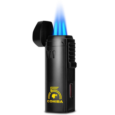 Vỏ Hột Quẹt Bật Lửa Khò 3 Tia  H179A Có Đục Kiêm Giá Đỡ - Nhiều Màu