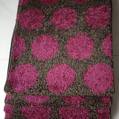 THẢM BẾP 45X18OCM CONDOR- NÂU HỌA TIẾT TRÒN TÍM