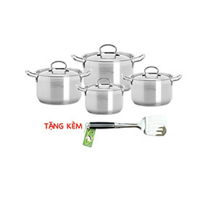Bộ nồi inox 304 bếp từ 3 đáy Fivestar 4 món FS08CV
