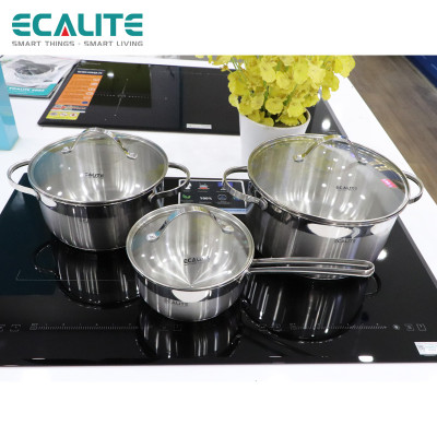 Bộ nồi inox 3 đáy E-Series Ecalite RW-3006SS - Hàng Chính Hãng