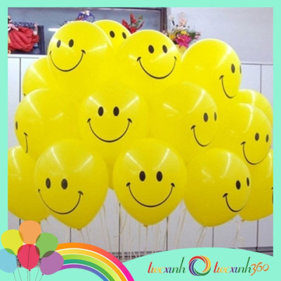 Bong bóng trang trí tiệc xinh hình mặt cười size 10