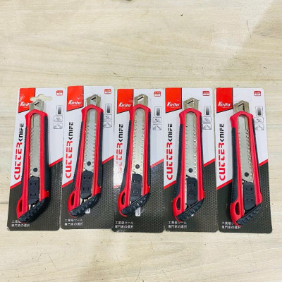 [COMBO 5 Dao rọc giấy KIRITO]  lưỡi 18mm - Dụng cụ hỗ trợ trong văn phong cho việc cắt giấy, dây điện, bìa cứng.