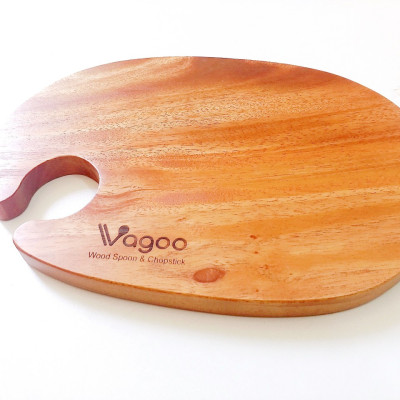 Thớt Tròn Khoét Lỗ Làm Bằng Gỗ Xà Cừ Tự Nhiên - VAGOO - Làm Thủ Công Chống Thấm, Chống Ẩm Mốc, An Toàn Cho Sức Khoẻ