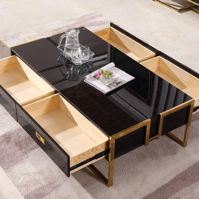 Bàn trà Fazio trắng IBIE