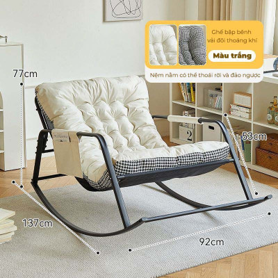 Ghế bập bênh thư giãn 2 chỗ Chính Hãng NIKITA, thiết kế êm ái, chống mỏi vai cổ
