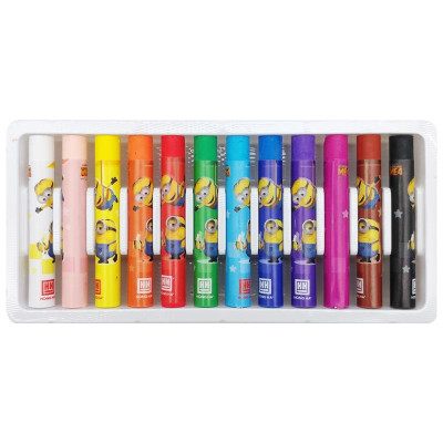 Hộp 12 Bút Sáp Dầu Minions - Hồng Hà 8131