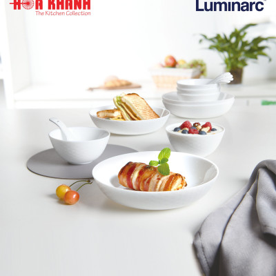 Tô Thủy Tinh Luminarc Diwali Shells 18cm cường lực, kháng vỡ - 1 cái - Q1656