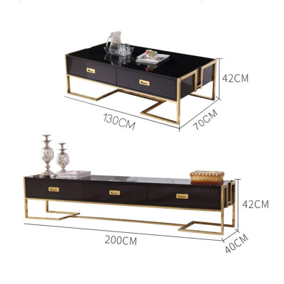 Bàn trà Fazio trắng IBIE