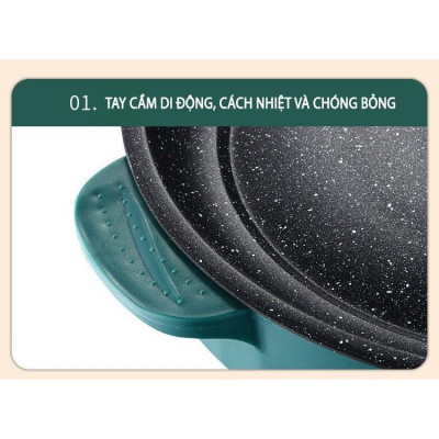 CHẢO NƯỚNG ĐIỆN đa năng chống dính