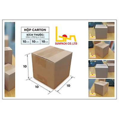 10 Hộp carton 10x10x10