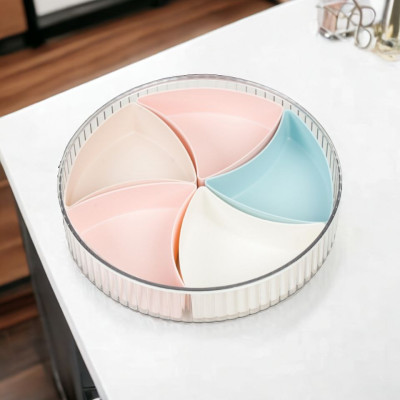 Khay mứt TẾT đựng bánh kẹo Khay gồm 5 hũ ngũ lộc lớn xinh xắn hình kim kim cương biểu hiện sang trọng trong ngày tết