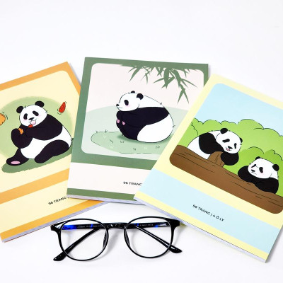 Tập Học Sinh Fluffy Panda - Miền Nam - 4 Ô Ly - 96 Trang 80gsm - The Sun 03