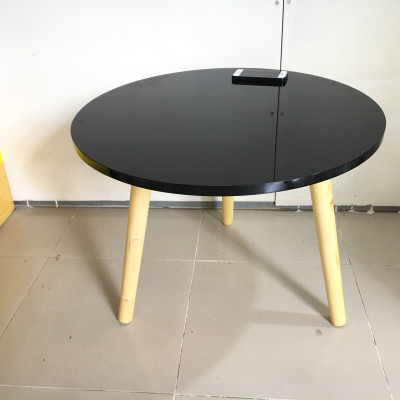 Bàn trà, bàn sofa tròn đen 60x45, bàn cafe phòng khách, bàn coffee, bàn gỗ cà phê