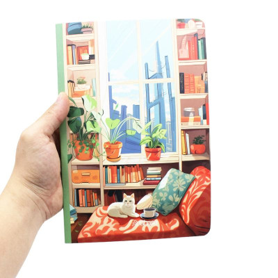 Tập Sinh Viên Lazy Cat - Miền Nam - Kẻ Ngang Có Chấm - 200 Trang 80gsm - Fahasa - Mẫu 2