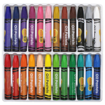 Hộp 24 Bút Sáp Dầu Lục Giác Hexagonal Oil Pastels - Colokit OP-C031