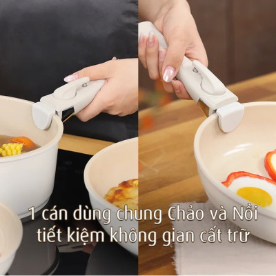 Bộ 3 nồi chảo cán rời Neoflam 