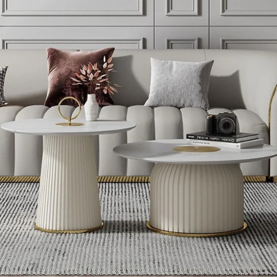 Bàn Sofa Tròn Đôi Nhập Khẩu Tundo HHP-BSF903-08 Cao Cấp