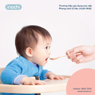 Bộ Đồ Ăn Dặm Cho Trẻ Em Amori Đạt Tiêu Chuẩn Xuất Nhật Bản , EU Đảm Bảo An Toàn Tuyệt Đối Cho Trẻ - Chính Hãng Inochi ( Tặng kèm khăn lau đa năng pakasa) 