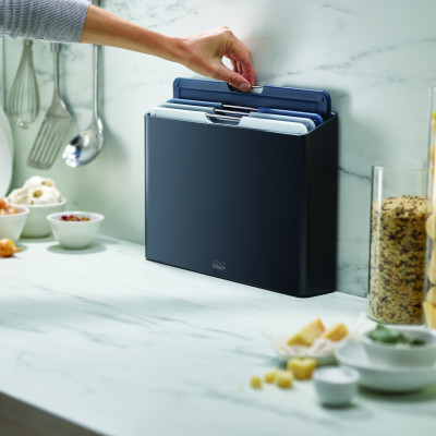 Bộ thớt cao cấp Joseph Joseph - 002089 Folio 4-piece Chopping Board Set Large Grey