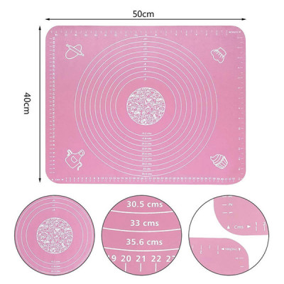 Tấm Lót, Thảm Nhào Bột Silicon Làm Bánh Chống Dính Chuyên Dụng KUNBE