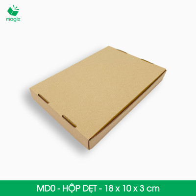 MD0 - 18x10x3 cm - 50 Thùng hộp carton trơn đóng hàng