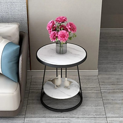 Bàn trà mặt đá 2 tầng BTMSF10 Juno Sofa cao cấp hiện đại 