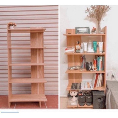 Kệ Góc Tường 5 Tầng Đặt Sàn Cao Cấp, Dễ Lắp Đặt, Gỗ MDF Không Cong Vênh Thương Hiệu Gosashi-KGT5T