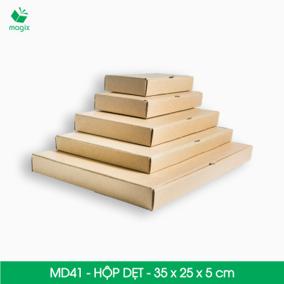MD41 - 35x25x5 cm - 50 Thùng hộp carton trơn đóng hàng