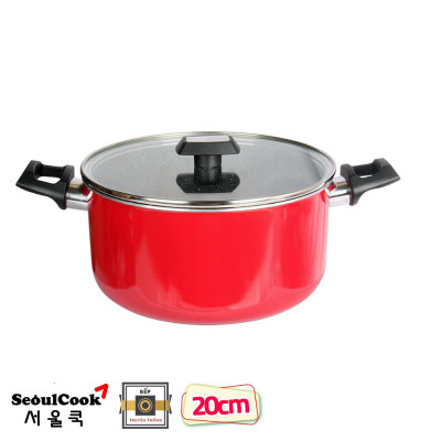 Tặng cặp nhấc nồi silicon- Combo 2 món , nồi chống dính vân đá Kimscook size 20 cm và Chảo đúc chống dính Ecoramic Megastone sâu lòng tím 28 cm, dùng được tất cả các bếp( trừ bếp từ)