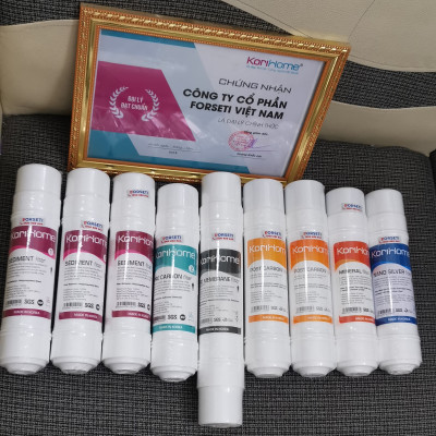 Combo 9 lõi lọc nước Korihome hàng chính hãng dùng cho máy lọc nước Korihome K Book K91