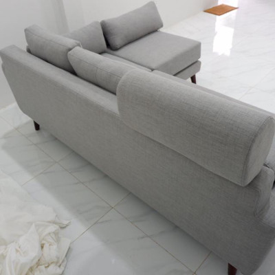 Sofa góc linh hoạt Juno Sofa 220 * 150 cm (xám)