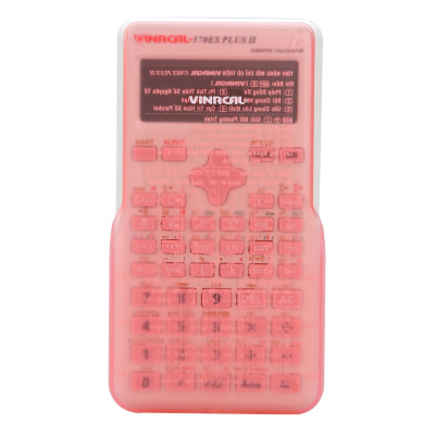 Máy Tính Học Sinh Vinacal 570ES Plus II - Hồng Trắng - Hàng Chính Hãng